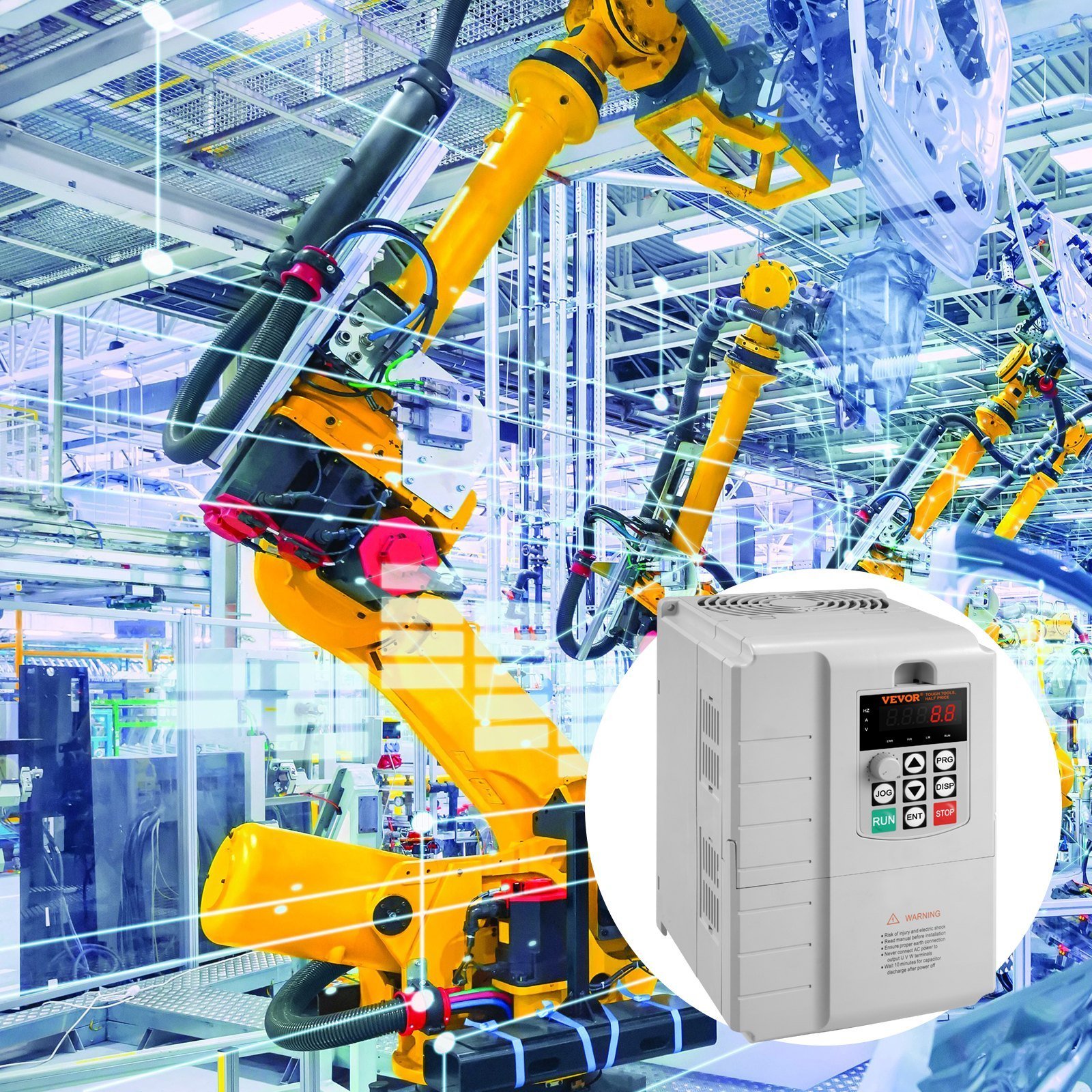 VFD 7.5KW, 34A, 10HP Variable Frequency Drive For 3-Phase Motor Speed Control - Image 6