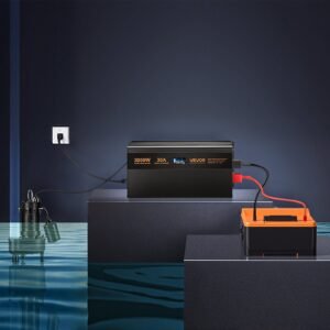 Sump Pump Battery Backup System 3000W LCD Auto Switches To Battery Inverter - Image 6