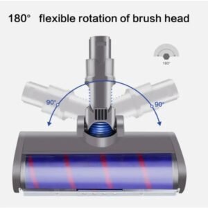 Replacement Turbo Brush For Dyson V6 / DC62 / V6 Series Vacuum Cleaners - Compatible Cleaning Head For Hard Floors & Carpets | Rotating Brush Roll For Thorough Dust Removal - Image 4