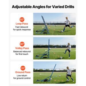 Soccer Rebounder Net, Quick-Switch Angle Soccer Goal Rebounder For Control, Passing Practice, Heavy-Duty Iron Frame & PE Net, Easy Setup Ball Training Aids & Equipment For Teens&Adults,7 X 6 Ft - Image 2
