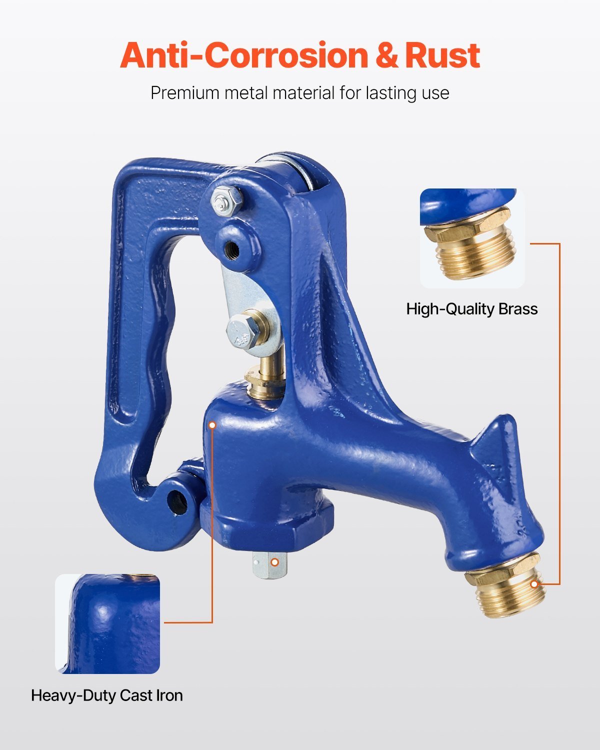 Frost Free Outdoor Faucet Freeze Proof Yard Hydrant Complete Head Assembly - Image 5