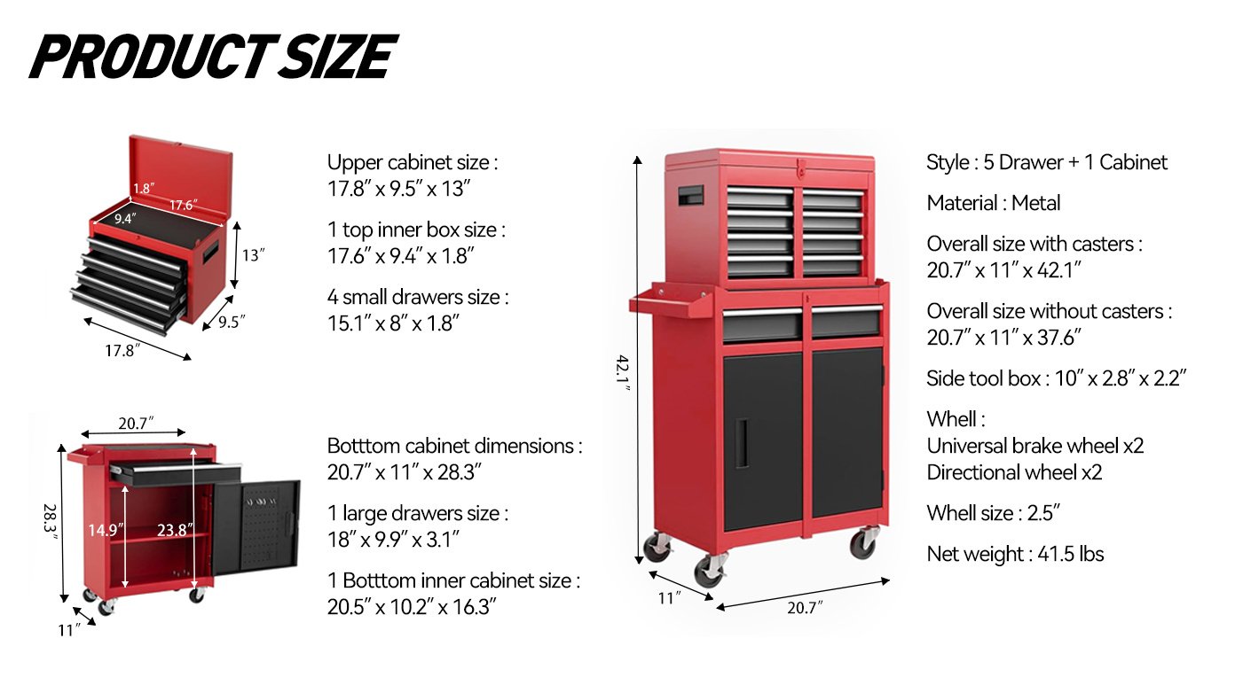 TOOL STORAGE CABINET FOR HOME & GARAGE USE - Image 5