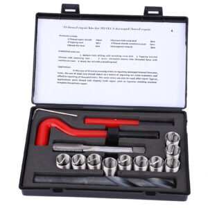 15 Pcs Thread Inserts M14x1.5 Female Thread Repairing Accessory Assortment Kit - Image 6