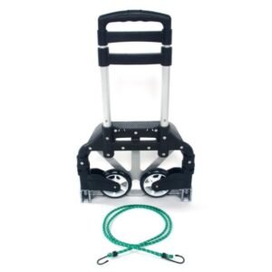 Portable, Foldable, Telescopic Trolley Trolley, Trolley, Luggage Cart, Black - Image 6