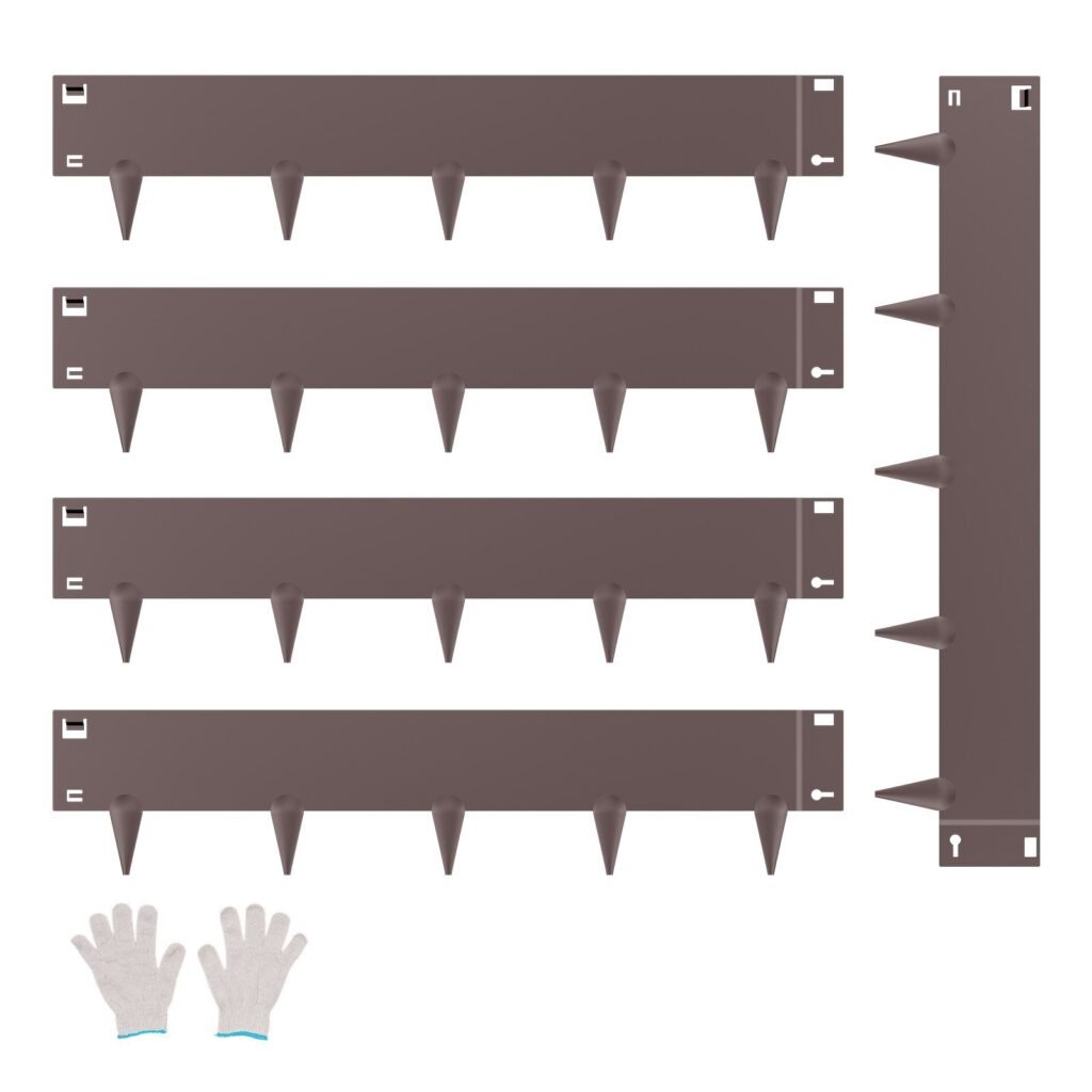 Steel Landscape Edging 5 Packs 39 X 5in Rust-Resistant Edging Border Brown