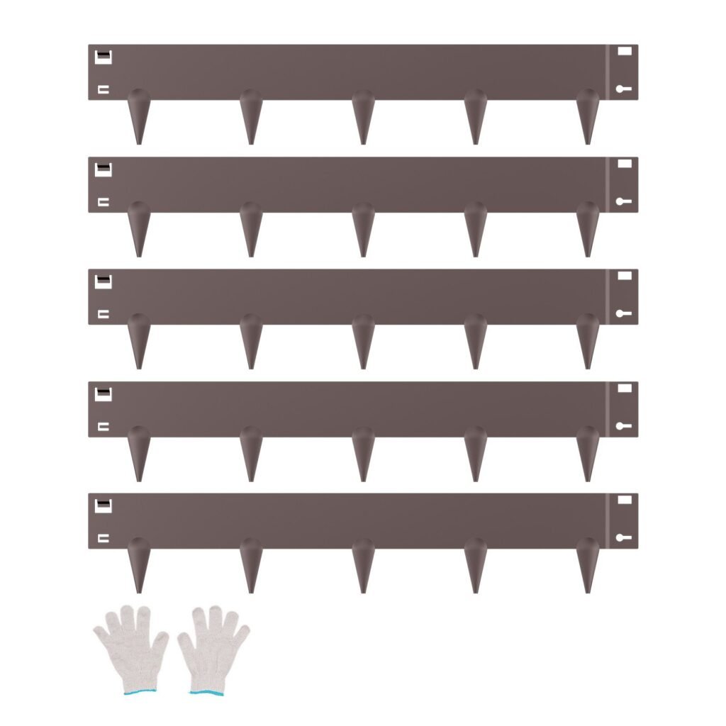 Steel Landscape Edging 5 Packs 39 X 4in Rust-Resistant Edging Border Brown