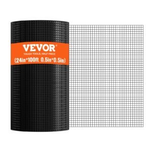 Hardware Cloth, 24'' X 100' Galvanized Wire Mesh Roll, 19 Gauge Chicken Wire Fence Roll, Vinyl Coating Metal Wire Mesh For Chicken Coop Barrier, Rabbit Snake Fences, Poultry Enclosures - Image 1