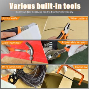 11 Piece Rubber Handle Woodworking Chisel Tool Set - Image 6