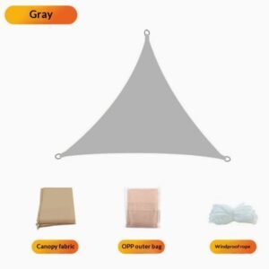 Prohibited From Sale On Amazon XISHAN 6'X8' Grey Sand HDPE Sunshade Sail, 160 Grams - Image 11