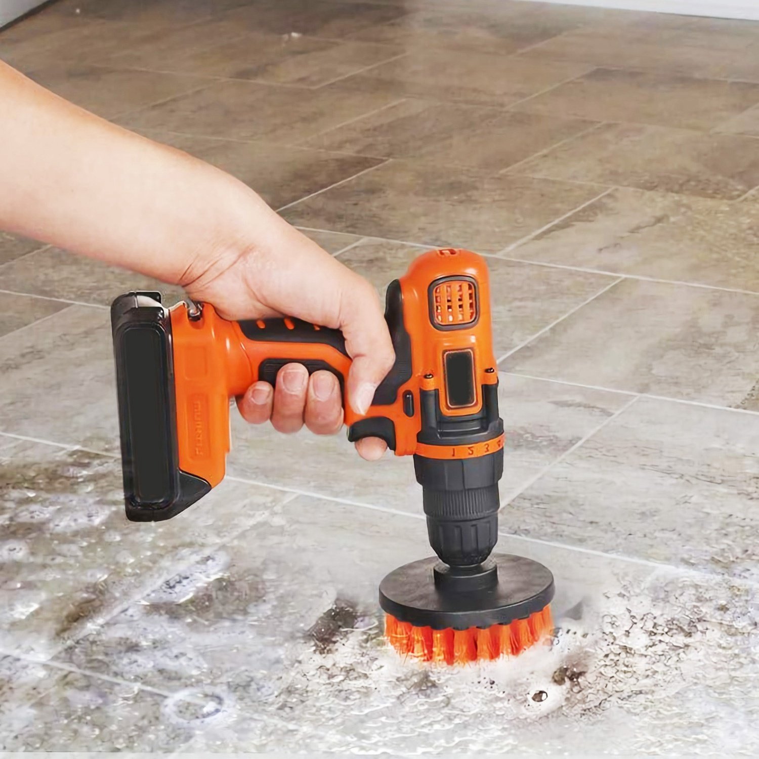3Pcs Per Set Drill Brush Power Scrubber Cleaning Brush For Car Carpet Wall Tile Tub Cleaner Combo Brush Only - Image 8
