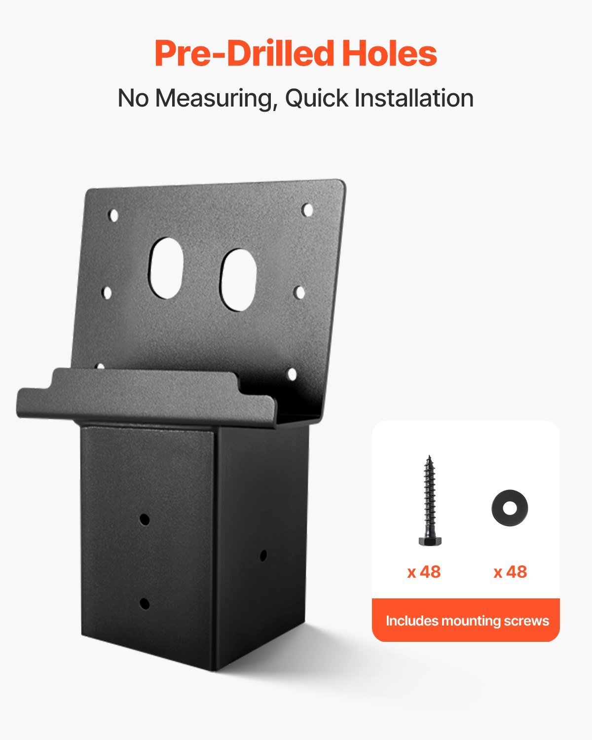 Compound Angle Platform Brackets Fit 3.5x3.5 In / 88.9x88.9 Mm Lumber 4 Pcs - Image 5