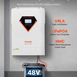 Hybrid Solar Inverter Charger 6000W 220/230V With Built-in 120A MPPT Controller - Image 5
