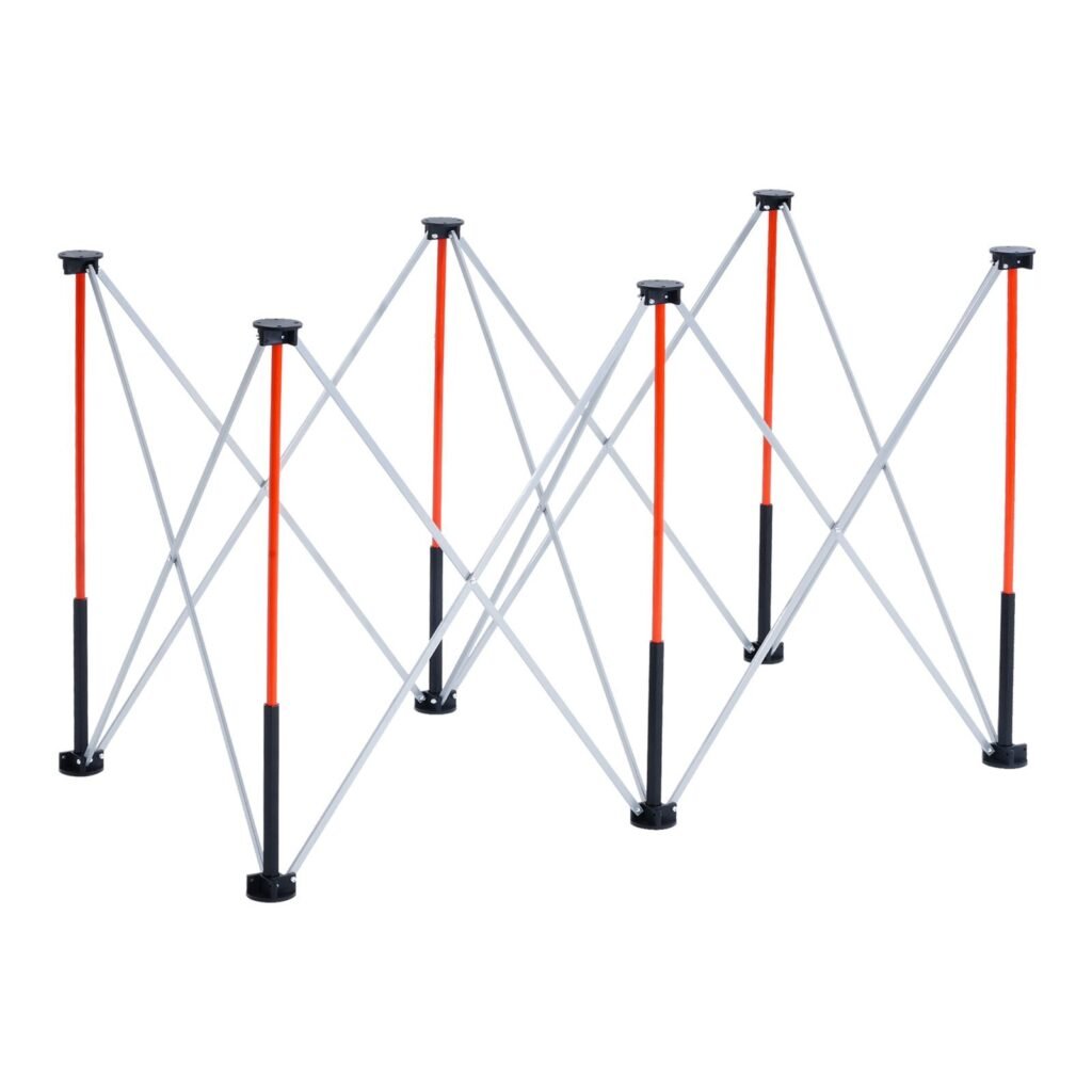 Portable Folding Workstand 4.15 X 2.18ft Collapsible Work Stand 2500lbs Capacity