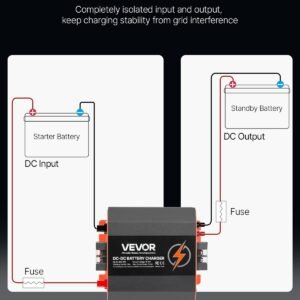 12V 30A DC To DC Charger Battery Charger 375W For Lead-Acid And Lithium AGM GEL - Image 5