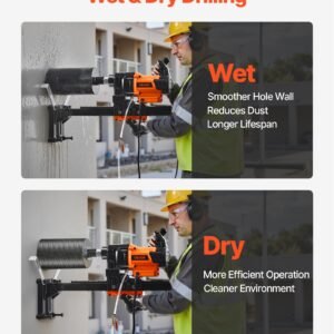 Diamond Core Drill Machine Concrete Core Drill Rig With Stand 8 In 3000W - Image 2