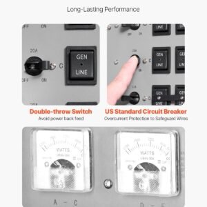 Manual Transfer Switch 30A Generator Transfer Switch Kit NEMA 3R 7500W 120/240V - Image 4