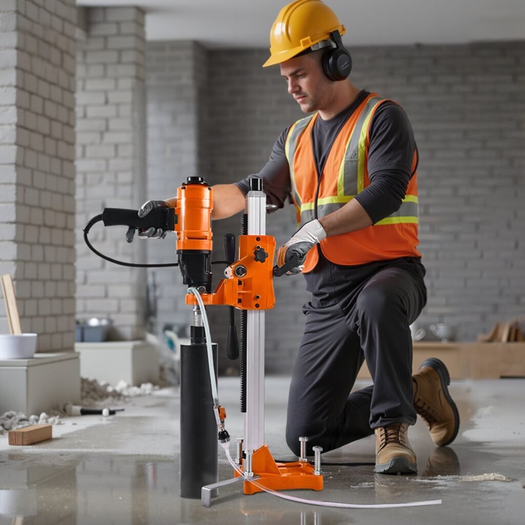 Diamond Core Drill Machine Handheld And Stand Concrete Core Drill Rig 8 In