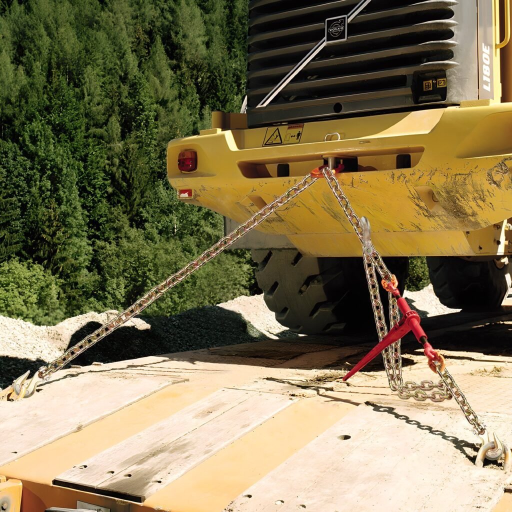 Binder Chain G80 Tie Down Tow Chain With Hooks 5/16'x10.3' 2 Pack 4900 Lbs