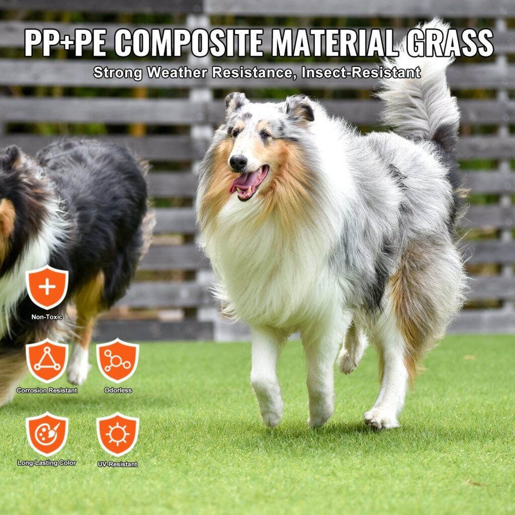 Artifical Grass, 5 X 10 Ft Rug Green Turf, 1.38'Fake Door Mat Outdoor Patio Lawn Decoration, Easy To Clean With Drainage Holes, Perfect For Multi-Purpose Home Indoor Entryway Scraper Dog Mats