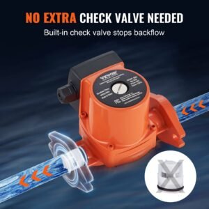 UPS15-58FC Hot Water Circulation Pump 110V 82W 17 GPM Recirculating Pump - Image 3