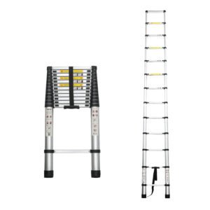 Aluminum Telescoping Ladder For Outdoor Work - Image 2
