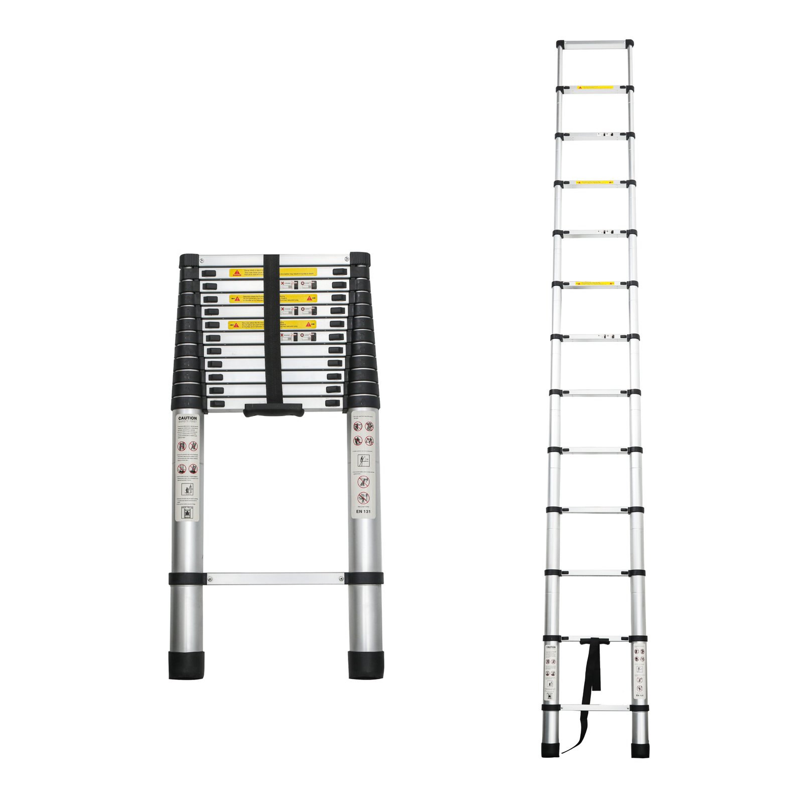 Aluminum Telescoping Ladder For Outdoor Work - Image 2
