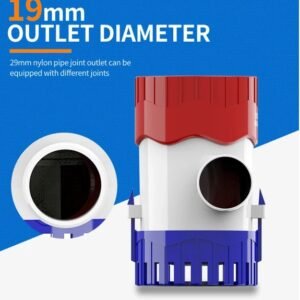 1100GPH 12V Electric Marine Submersible Bilge Sump Water For Boat 3  4Hose - Image 5