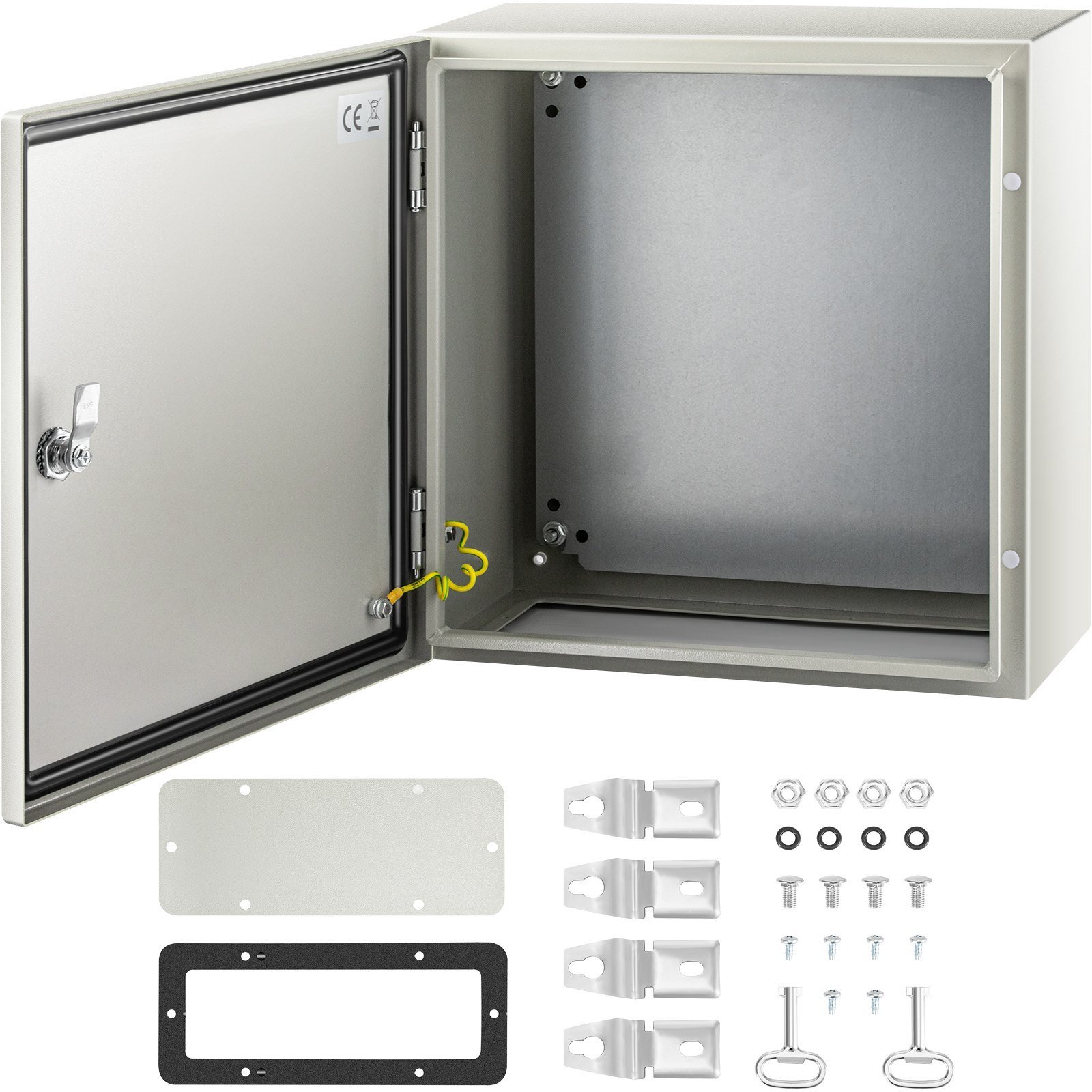 NEMA Steel Enclosure, 16 X 16 X 8'' NEMA 4X Steel Electrical Box, IP66 Waterproof & Dustproof, Outdoor/Indoor Electrical Junction Box, With Mounting Plate - Image 1