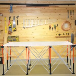 Portable Folding Workstand 6.12 X 4.14ft Collapsible Work Stand 4500lbs Capacity - Image 6