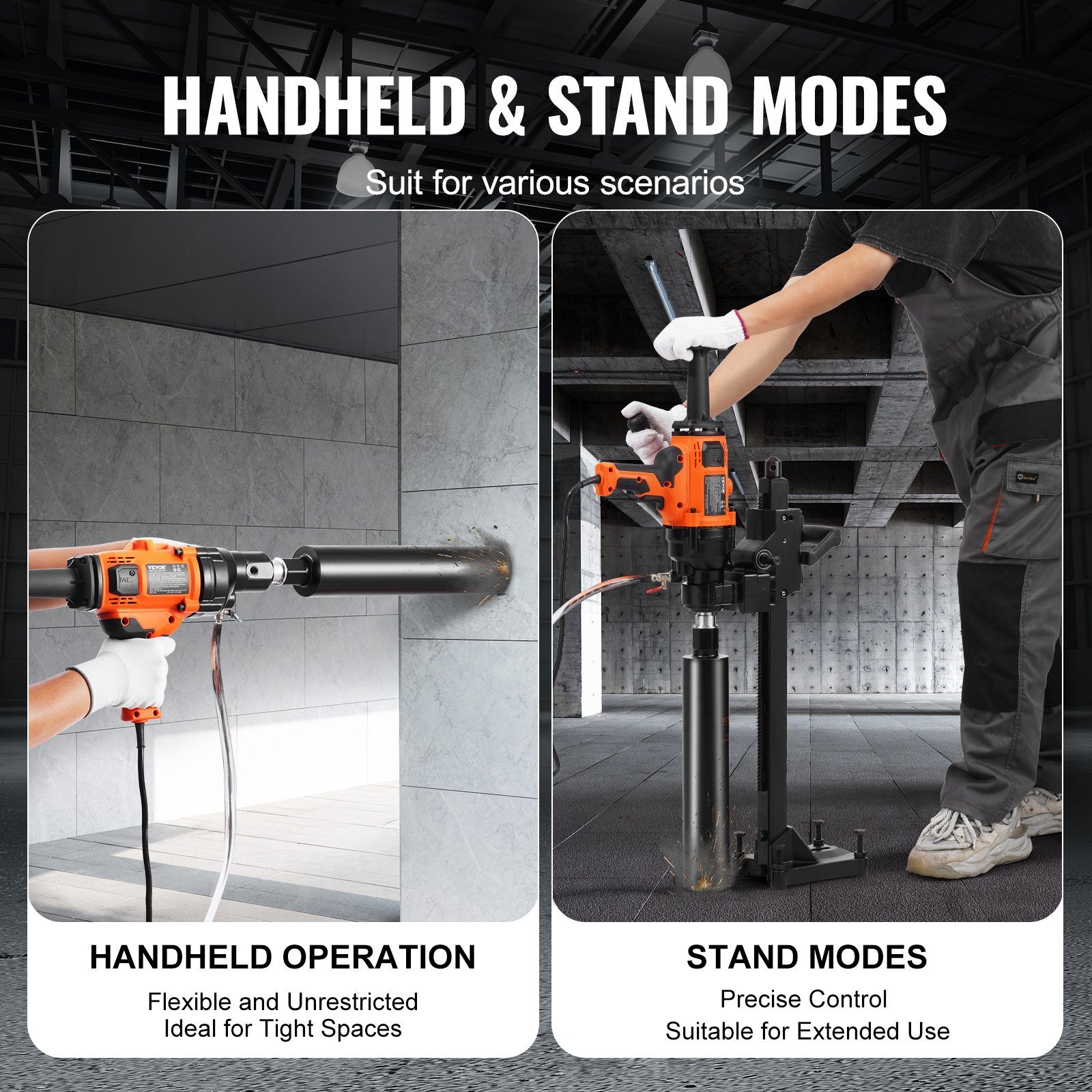 Core Drill Machine 0.8-6.3in Dia 2000W Handheld And Stand Core Drill Rig - Image 4