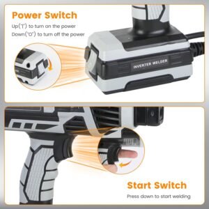 1Set 110V 120Amp Welding Machine 4600W Portable Welder Gun Hand Held Welding Machine Electric Stick Welder With 20 To 120Amp Output IGBT Inverter - Image 4