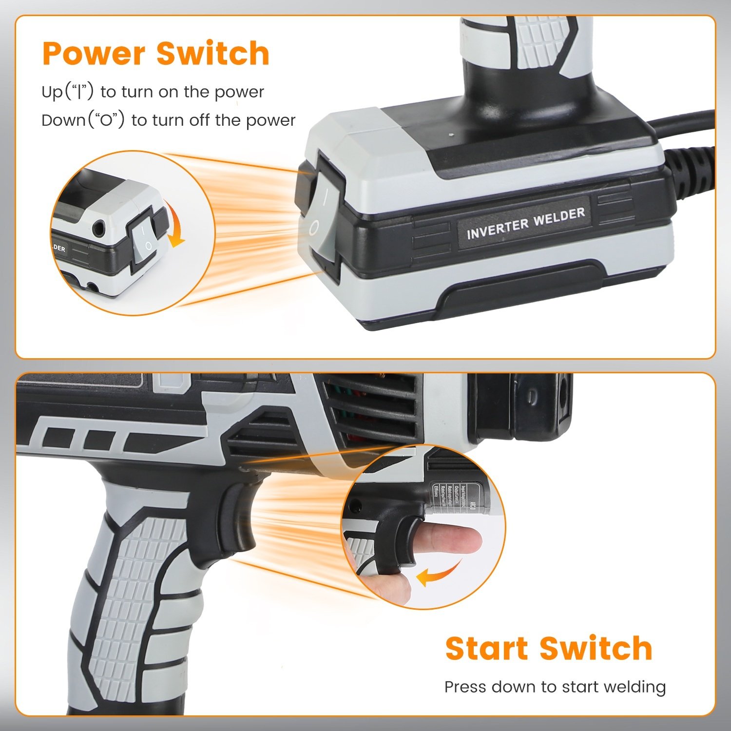 1Set 110V 120Amp Welding Machine 4600W Portable Welder Gun Hand Held Welding Machine Electric Stick Welder With 20 To 120Amp Output IGBT Inverter - Image 4