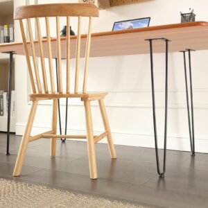 28' Hairpin Furniture Legs, Metal Home DIY Projects For Nightstand, Coffee Table, Desk, 500lbs Load Capacity With Rubber Floor Protectors, Metal Heavy Duty Sturdy Modern Table Legs, 4PCS Black - Image 6