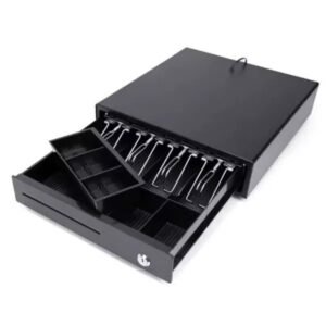 Electrically Opening Cash Drawer, Space-Saving Money Drawer With Coin & Banknote   Tray - Image 4