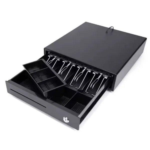 Electrically Opening Cash Drawer, Space-Saving Money Drawer With Coin & Banknote   Tray