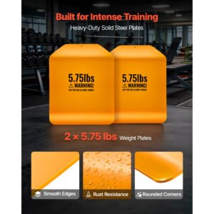 Curved Weight Vest Plates, 5.75 LB Pairs, Premium Steel Tactical Weighted Plates For Vest, Ergonomic Design, For Strength Endurance Training, Running, Jogging, Fitness, Heavy Workouts - Image 2