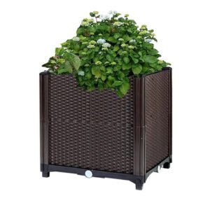 Raised Garden Bed Plant Growth Box With Self-watering System For Garden Patio Balcony Elevated Planter Box For Flowers Vegetables Herbs - Image 9
