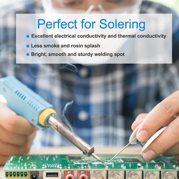 Soldering Wire 60/40 Tin Lead Rosin Core 0.031'/0.8mm 1.7% Flux Electrical Solder Wire Sn60 Pb40 1lb