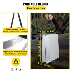 Folding Aluminum Alloy Sluice Box, Compact 50' Sluice Boxes For Gold, Lightweight Gold Sluice Equipment, Portable Sluice Boxes W/Miner's Moss, River, Creek, Gold Panning, Prospecting, Dredging - Image 3