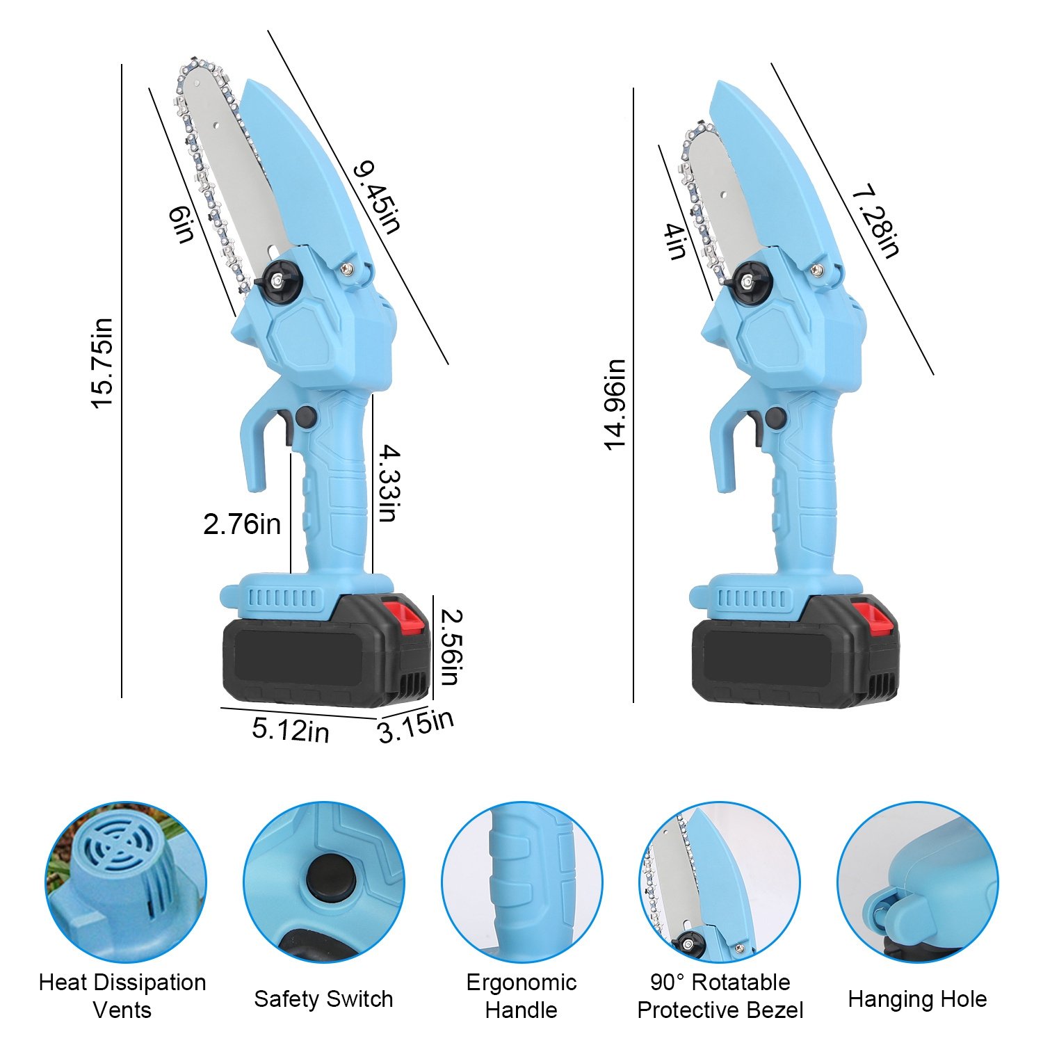 Mini 4-inch And 6-inch Chain Saws Will Not Be Shipped On Weekends - Image 10