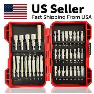37 Piece Impact Screwdriver Bit Set Nut Driver Torx Phillips Tool Magnetic Drill - Image 4