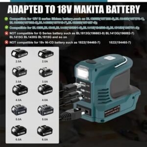 180W 18V LXT Battery Voltage Converter (Inverter) With USB LED Power Bank, Compatible With Makita 18V LXT Battery - Image 3
