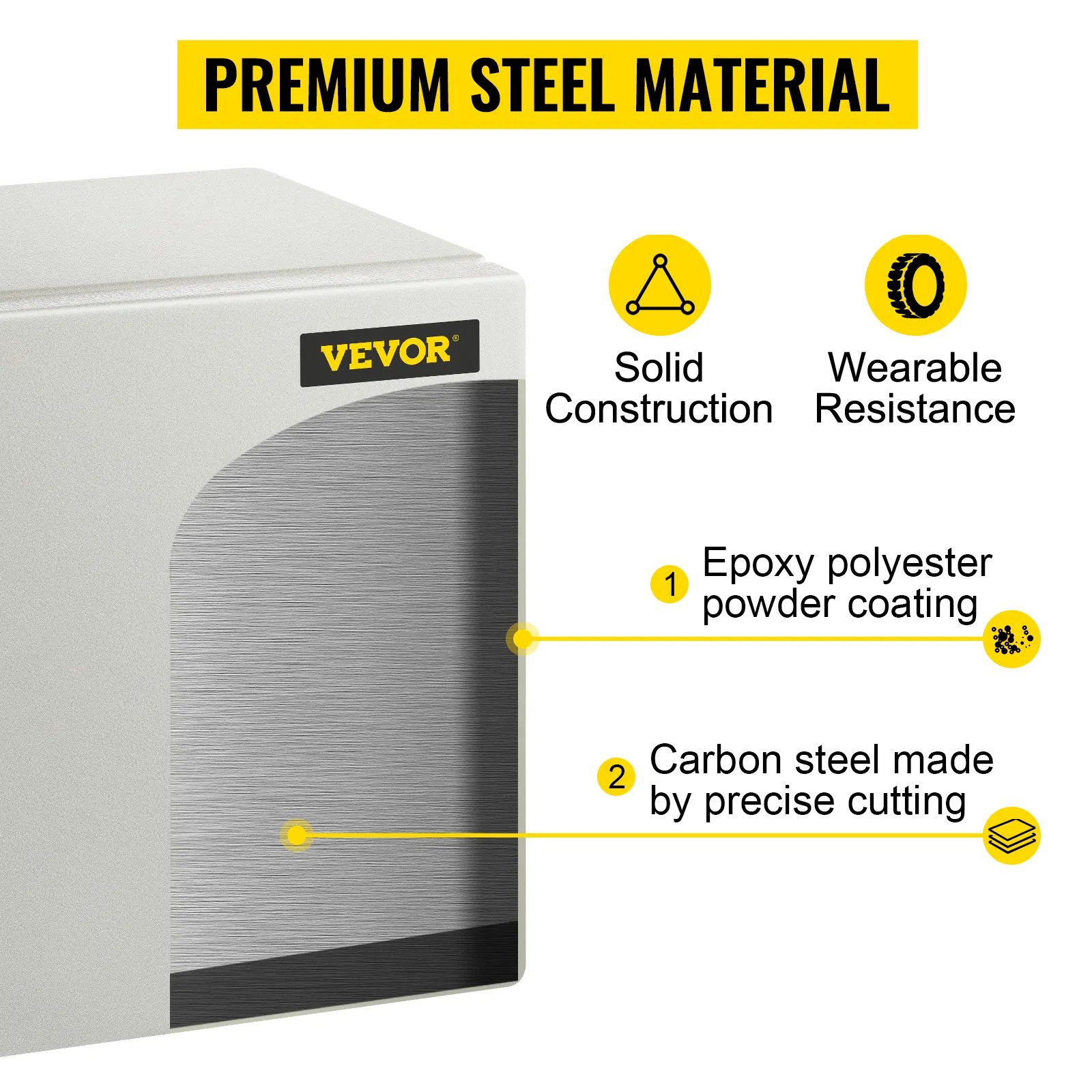 VEVOR NEMA Steel Enclosure,  NEMA 4X Steel Electrical Box, IP66 Waterproof & Dustproof, Outdoor Indoor Electrical Junction Box - Image 5