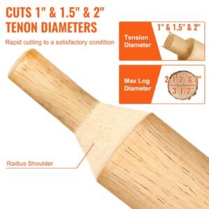 Tenon Cutter, 1'/25.4mm & 1.5'/38mm & 2'/50.8mm, With Dual Straight Blades & Button Screws Home Master Kit, Premium Aluminum & Steel Log Furniture Cutter, Commercial Starter’s Tool For Home DIY - Image 5