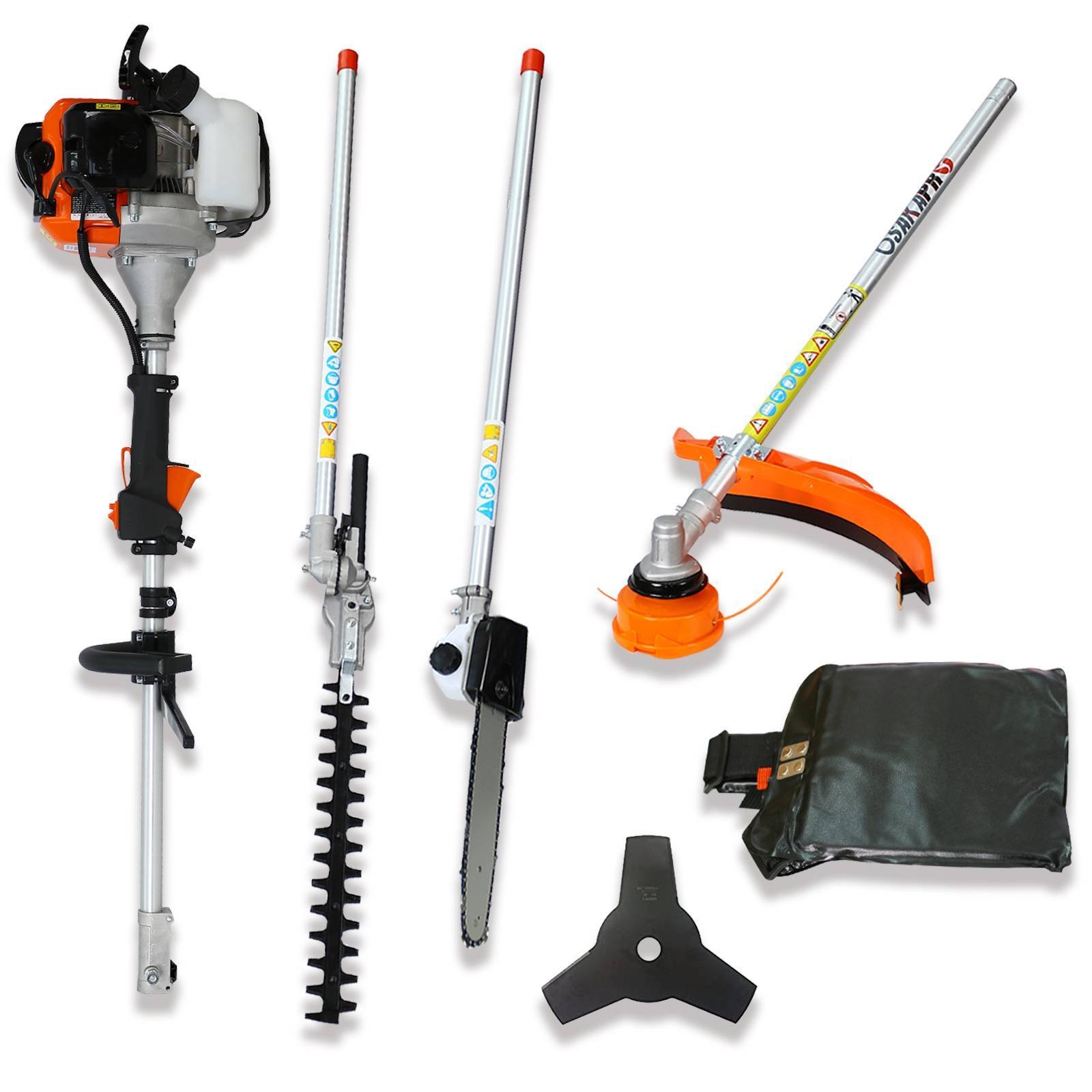 4 In 1 Multi-Functional Trimming Tool Garden Tool System With Gas Pole Saw Trimmer - Image 1