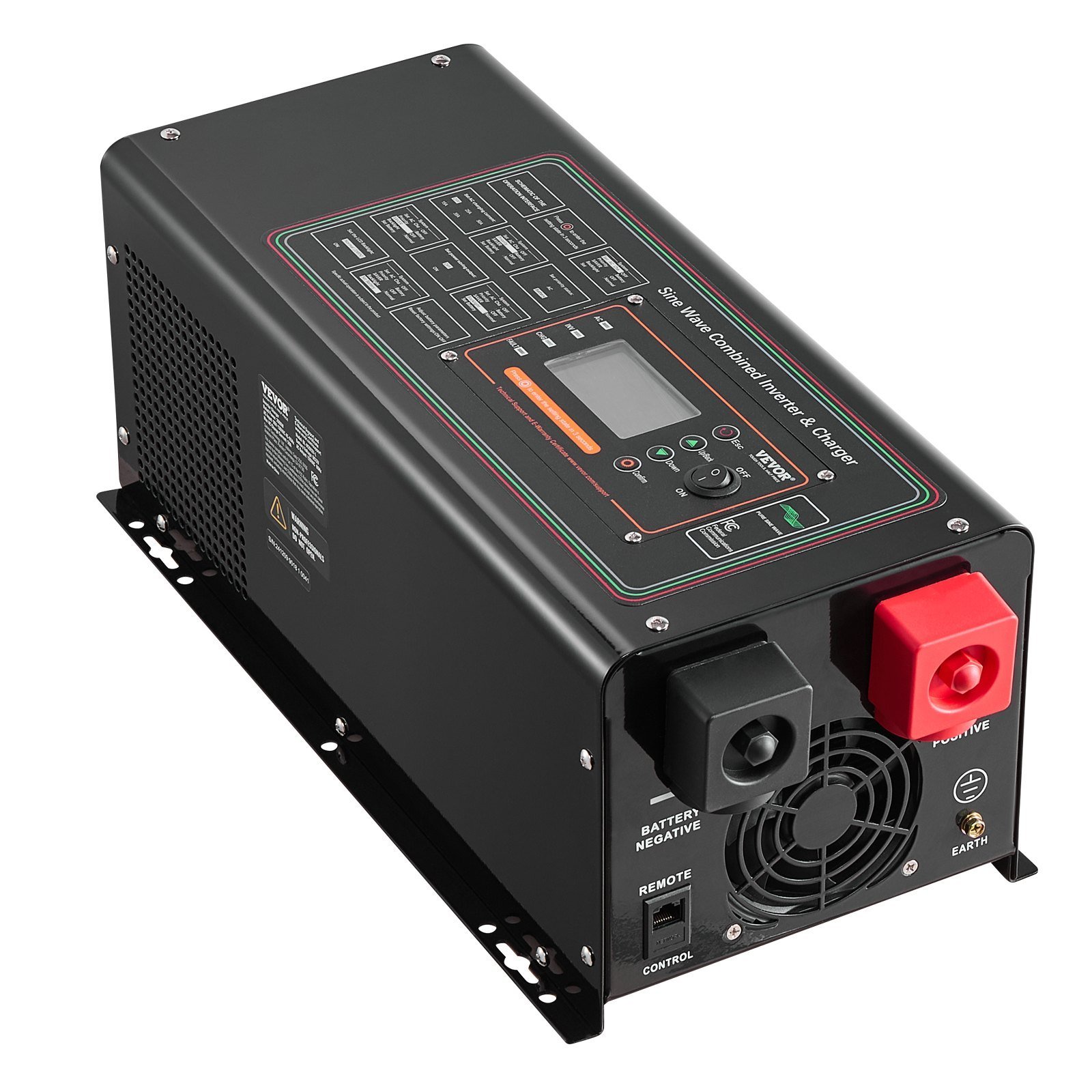2000W Pure Sine Wave Inverter Charger DC 12V To AC 120V Power Inverter - Image 1