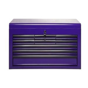 Heavy Duty Metal Tool Box, 24-inch, Portable Metal Tool Box with 9 Drawers, Small Tool Chest with EVA Liners, Ball Bearing Slide Drawers Locking & Powder Coated Finish, Multi-Function Tool Organizer - Image 1