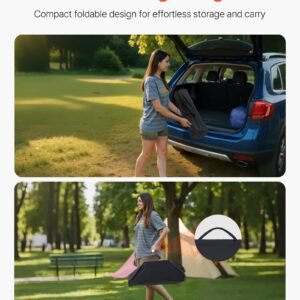 Folding Portable Camping Table Aluminum Outdoor Picnic Roll Up Table Carry Bag - Image 2