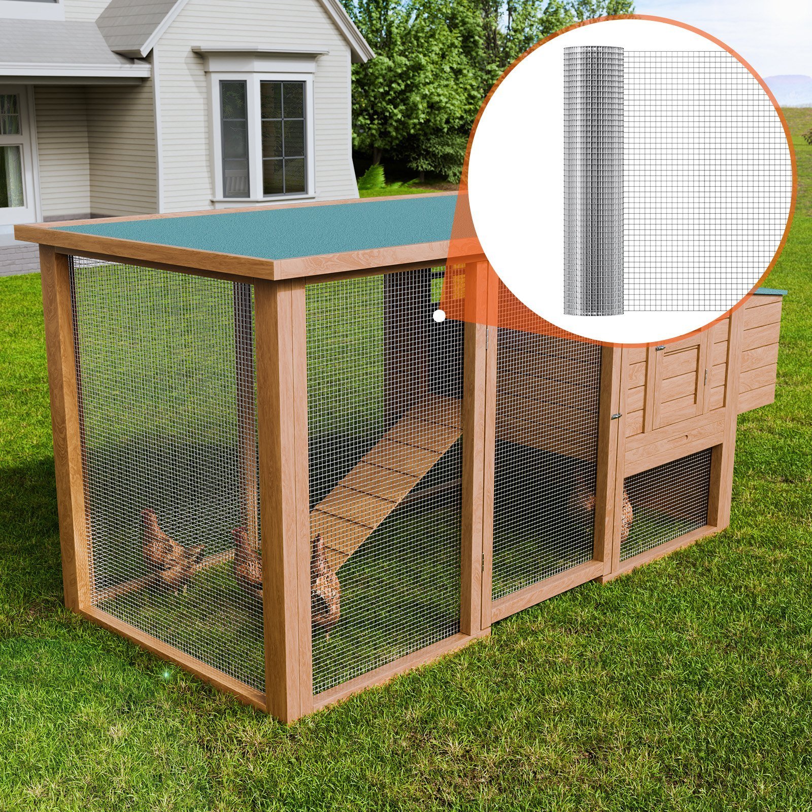 Hardware Cloth, 1'2 Inch 24in X 25 Ft 19 Gauge, Hot Dipped Galvanized Wire Mesh Roll, Chicken Wire Fencing, Wire Mesh For Rabbit Cages, Garden, Small Rodents - Image 7