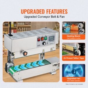 Continuous Bag Band Sealing Machine Vertical Band Sealer Stainless Steel - Image 4